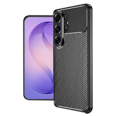 Techsuit - Кейс с карбонови нишки за - Samsung Galaxy S26 Ultra - Black