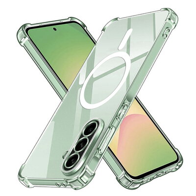 Techsuit - Shockproof Clear Silicone MagSafe - Samsung Galaxy A56 5G - Clear