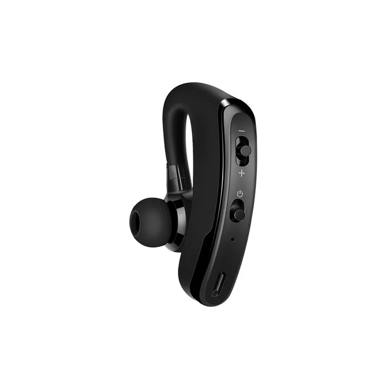 HocoBluetooth слушалка с въртящ се микрофон и поставка за ухо (черна)