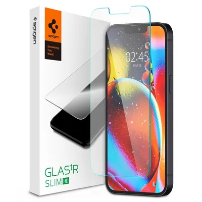 Spigen - Glas.tR Slim протектор от закалено стъкло за iPhone 13 Pro Max/14 Plus (прозрачен)
