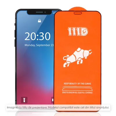 Професионално поставен протектор Techsuit - 111D Full Cover / Full Glue Glass - Samsung Galaxy S24 Ultra - Black