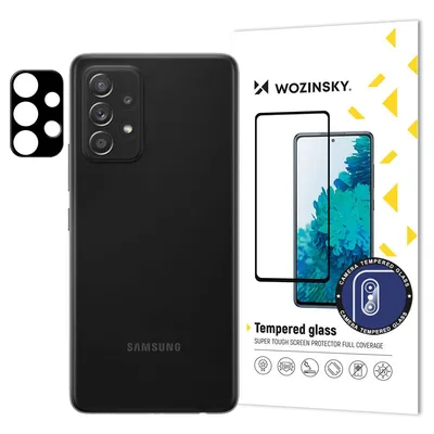 Wozinsky Протектор за камера от закалено стъкло за Samsung Galaxy A73 5G / Galaxy A53 5G / Galaxy A33 5G (черен)
