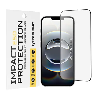 Techsuit - ESD Glass - iPhone 16e - Black