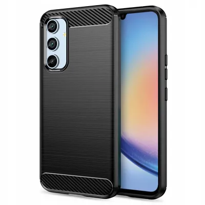 Techsuit - Carbon Silicone - Samsung Galaxy A34 5G - Черен