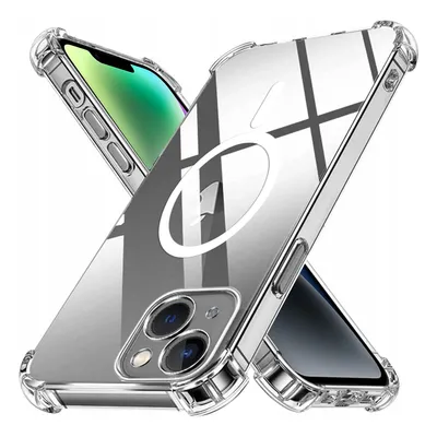 Techsuit - Shockproof Clear Silicone MagSafe - iPhone 14 - Clear