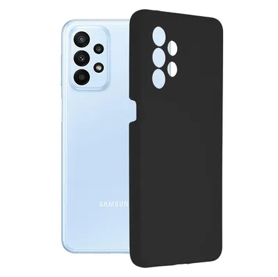 Techsuit Soft Edge Silicone силиконов калъф с меки ръбове за Samsung Galaxy A23 4G / A23 5G (черен)