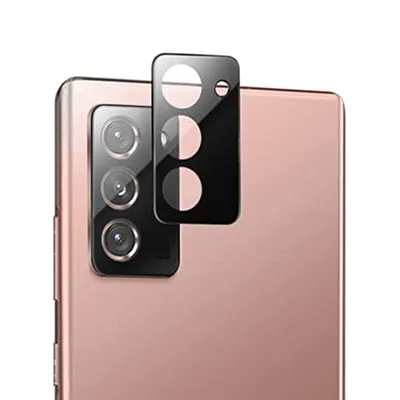 Techsuit стъклен протектор за камера за Samsung Galaxy S20 FE 4G / S20 FE 5G (черен)