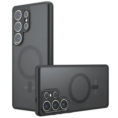 Techsuit - Силиконов кейс с MagSafe за - Samsung Galaxy S23 Ultra - Frosted Black