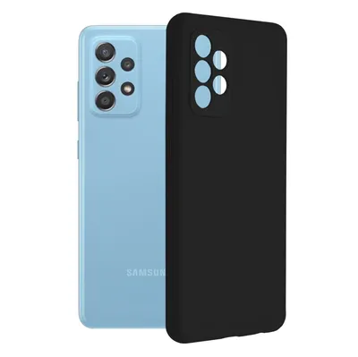 Techsuit Soft Edge Silicone силиконов калъф с меки ръбове за Samsung Galaxy A52 4G / A52 5G / A52s 5G (черен)
