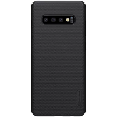 Nillkin Super Frosted Shield хибриден противоударен калъф за Samsung Galaxy S10 (черен)