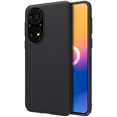 Nillkin Super Frosted Shield хибриден противоударен калъф за Huawei P50 (черен)
