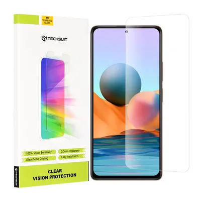 Професионално поставен протектор Techsuit Clear Vision Glass за Xiaomi Redmi Note 10 Pro / Note 10 Pro Max (прозрачен)