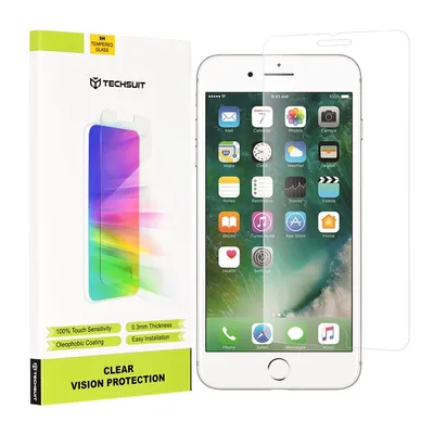 Професионално поставен протектор Techsuit Clear Vision Glass за iPhone 7 Plus / 8 Plus (прозрачен)