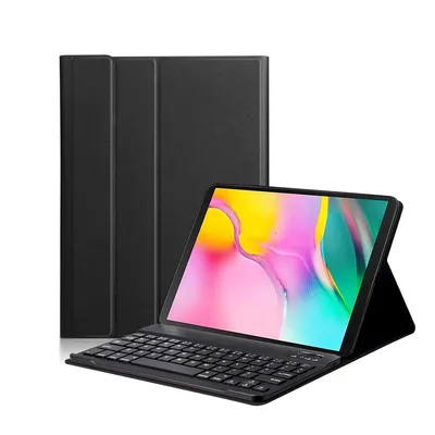 Techsuit - Калъф за  iPad Air 4 (2020) / Air 5 (2022) - Черен (холдър за писалка/RGB Wireless Магнитна Клавиатура)