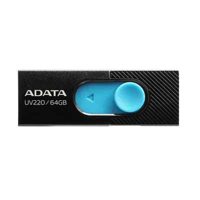 USB флаш памет Adata UV220, 64GB (черен)