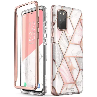 i-Blason Cosmo противоударен калъф и протектор за Samsung Galaxy S20 Plus 4G / S20 Plus 5G (мраморен)