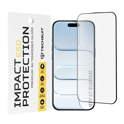 Techsuit - Стъклен протектор ESD Glass за - iPhone 17 Air - Black