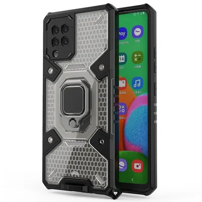 Techsuit Honeycomb Armor поликарбонатен противоударен калъф за Samsung Galaxy A42 5G (черен)