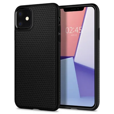 Spigen - Liquid Air  силиконов калъф с максимална степен на защита  - iPhone 11 - Черен