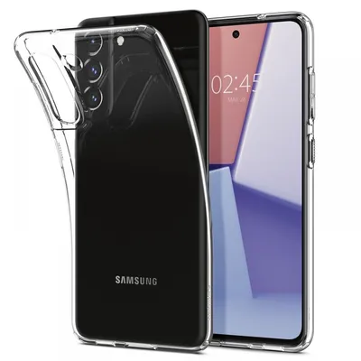 Spigen Liquid Crystal противоударен силиконов калъф за Samsung Galaxy S21 FE (прозрачен)
