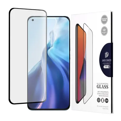 Професионално поставен протектор Dux Dics за Xiaomi Mi 11 / Mi 11 Pro / Mi 11 Ultra (черен)