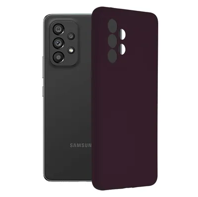 Techsuit Soft Edge Silicone силиконов калъф с меки ръбове Samsung Galaxy A53 5G - Plum Violet