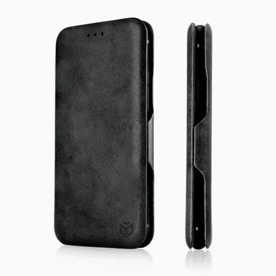 Techsuit Safe Wallet Plus кожен калъф тефтер за Samsung Galaxy Note 20 4G / Note 20 5G (черен)