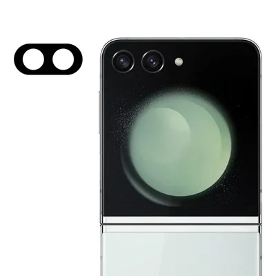 Techsuit Full Camera Glass протектор за камера за Samsung Galaxy Z Flip5 (черен)