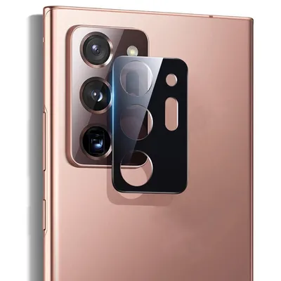 Techsuit стъклен протектор за камера за Samsung Galaxy Note 20 Ultra / Note 20 Ultra 5G (черен)