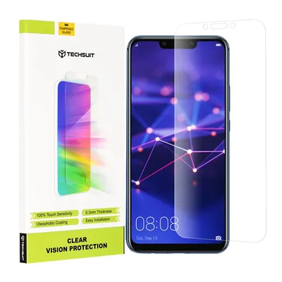 Професионално поставен протектор Techsuit Clear Vision Glass за Huawei Mate 20 Lite / Nova 3 / Nova 3i / P Smart Plus (прозрачен)