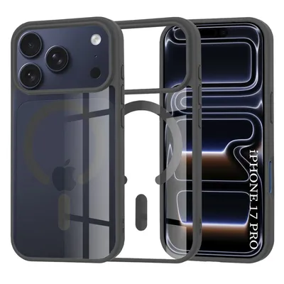 Techsuit - Силиконов кейс с MagSafe Pro за - iPhone 17 Pro - Black
