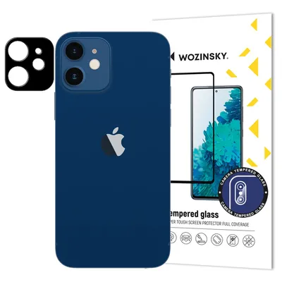 Wozinsky Протектор за камера от закалено стъкло за iPhone 12 (черен)