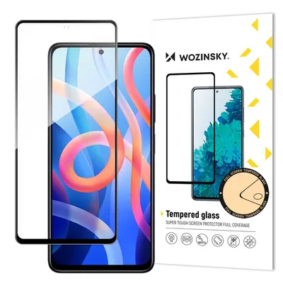 Професионално поставен протектор Wozinsky за Xiaomi redmi note 11 / redmi note 11s (черен)