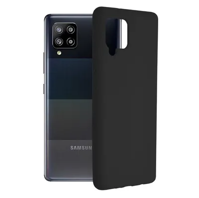 Techsuit Soft Edge Silicone силиконов калъф с меки ръбове за Samsung Galaxy A42 5G (черен)