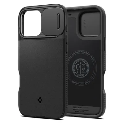 Spigen - Optik Armor MagSafe - iPhone 16 Pro - Черен