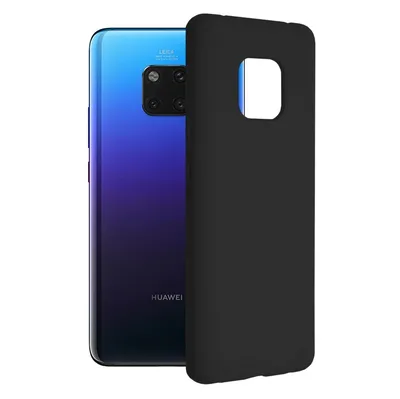 Techsuit Soft Edge Silicone силиконов калъф с меки ръбове за Huawei Mate 20 Pro (черен)