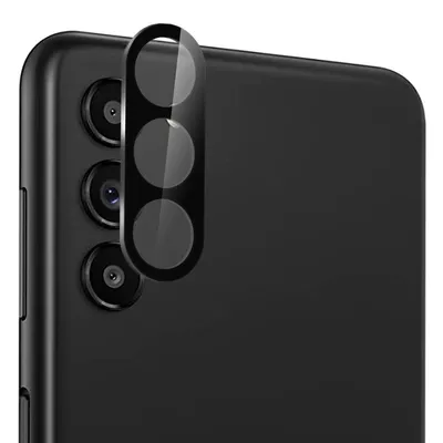 Techsuit стъклен протектор за камера за Samsung Galaxy S23 Plus (черен)