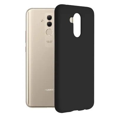 Techsuit Soft Edge Silicone силиконов калъф с меки ръбове за Huawei Mate 20 lite - Black