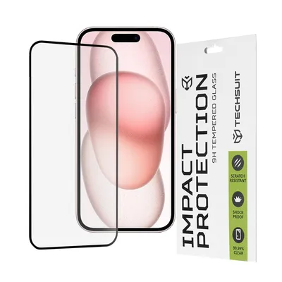 Професионално поставен протектор Techsuit - 111D Full Cover / Full Glue Glass - Samsung Galaxy A34 5G - Black