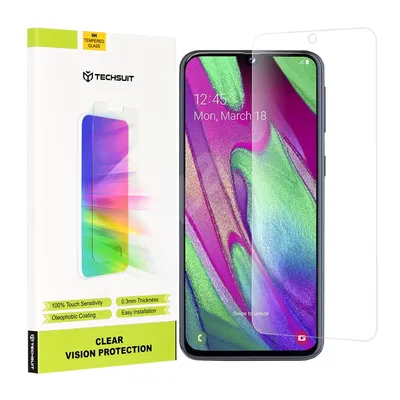 Професионално поставен протектор Techsuit Clear Vision Glass за Samsung Galaxy A40 (прозрачен)