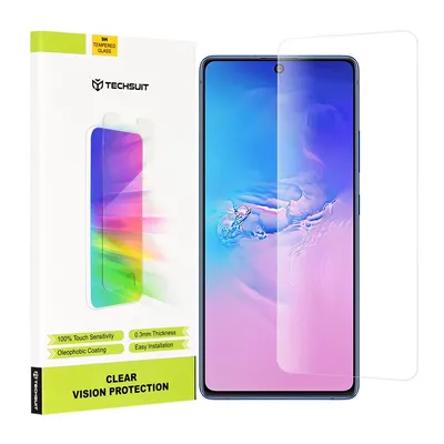 Професионално поставен протектор Techsuit Clear Vision Glass за Samsung Galaxy S10 Lite (прозрачен)