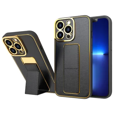 Hurtel силиконов калъф със стойка за Samsung Galaxy A52s 5G / A52 5G / A52 4G (черен)
