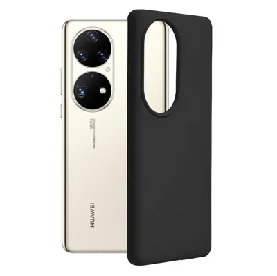 Techsuit Soft Edge Silicone силиконов калъф с меки ръбове за  Huawei P50 Pro (черен)