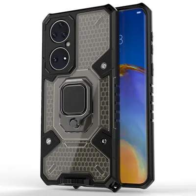 Techsuit Honeycomb Armor поликарбонатен противоударен калъф за Huawei P50 (черен)