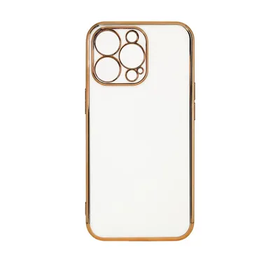 Lighting Color калъф със златна рамка за Xiaomi Redmi Note 11 (бял)