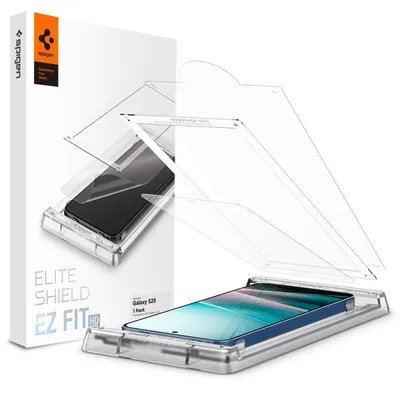 Spigen - Elite Shield EZ Fit HD- Samsung Galaxy S25 - Прозрачен