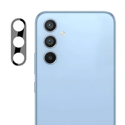 Techsuit стъклен протектор за камера за Samsung Galaxy A34 5G (черен)
