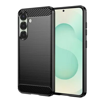 Techsuit - Carbon Silicone - Samsung Galaxy S25 Plus - Черен