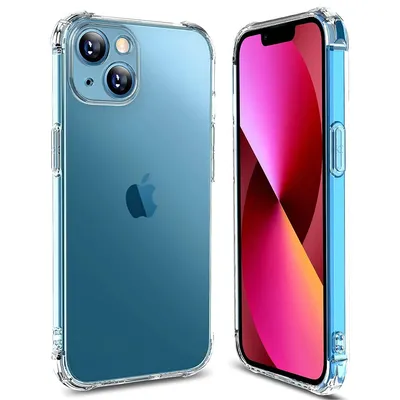 Techsuit Shockproof Clear Silicone калъф за iPhone 13 (Прозрачен)