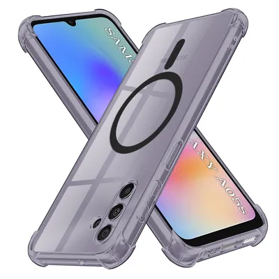 Techsuit - Shockproof Clear Silicone MagSafe - Samsung Galaxy A05s - Черно
